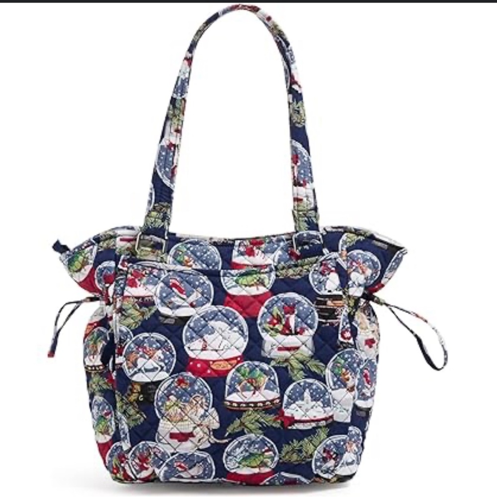 SOLD Vera Bradley Holiday Snowglobe Print Women's Bucket Bag